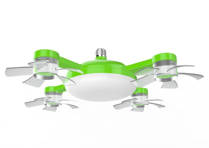 Creative Fan Blade Ceiling Light with Remote Control
