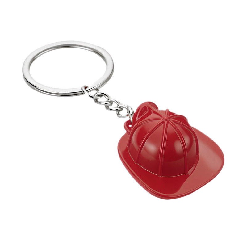 Creative Fire Helmet Keychain Pendant