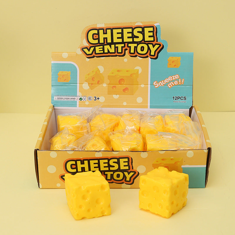 Creative Fluid Cube Cheese Squishy Slow Rebound Stress Relief Toy