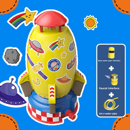 Creative Flying Water Spray Rocket Toy