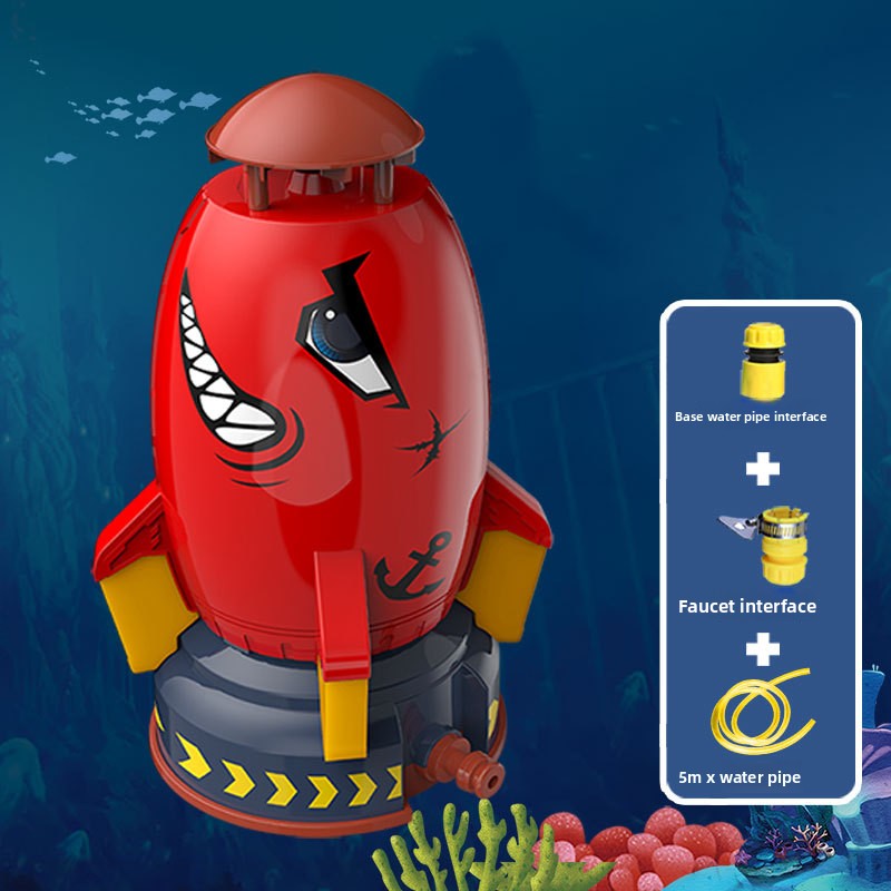 Creative Flying Water Spray Rocket Toy