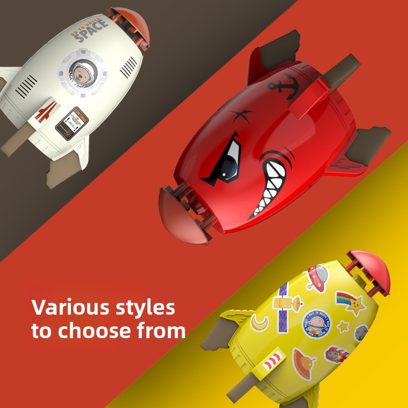 Creative Flying Water Spray Rocket Toy