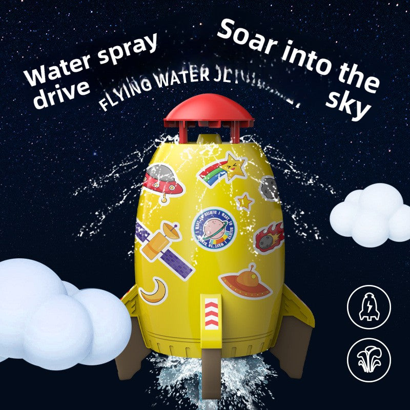 Creative Flying Water Spray Rocket Toy
