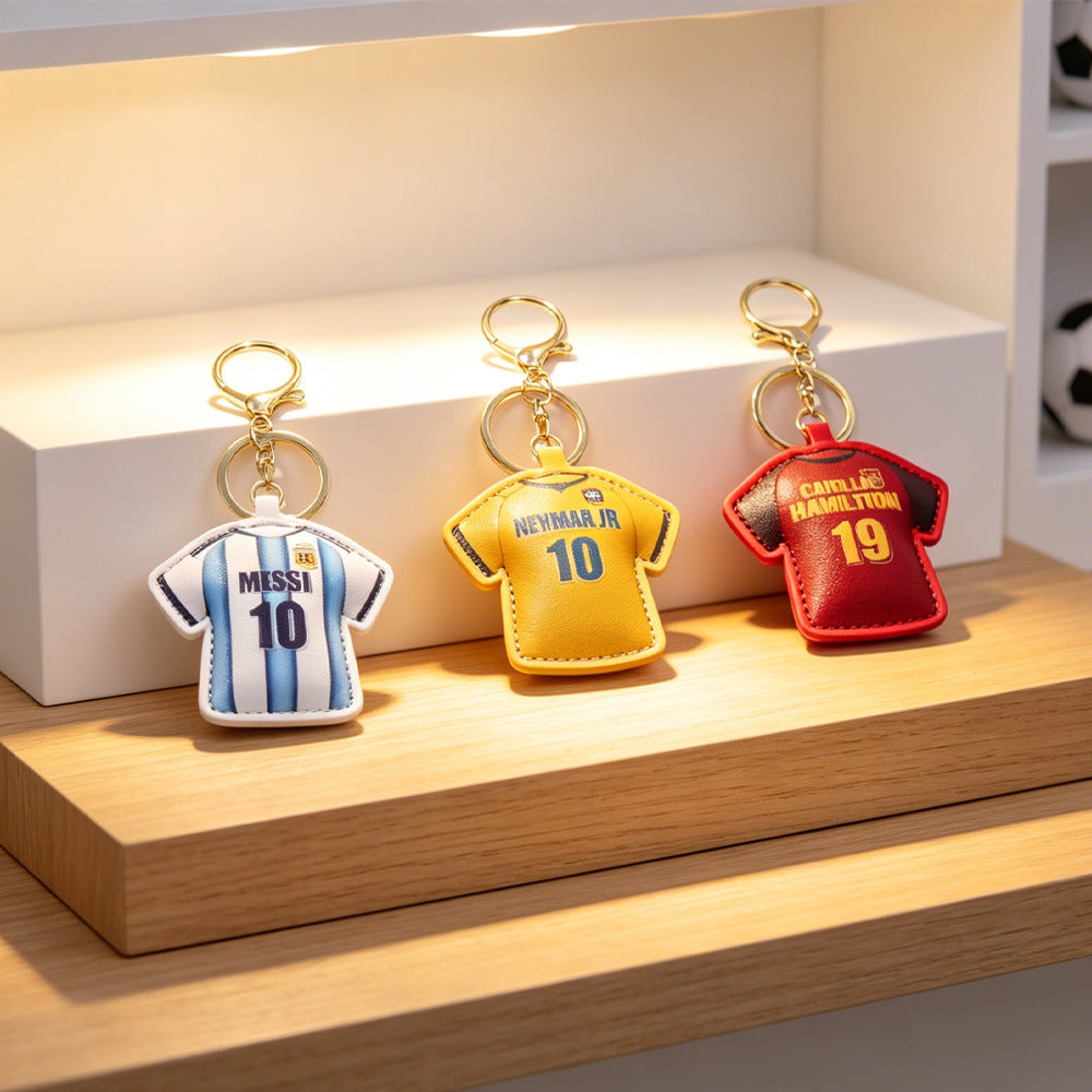 Creative Football Jersey Keychain