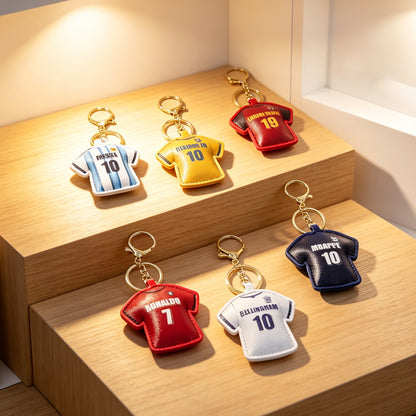 Creative Football Jersey Keychain