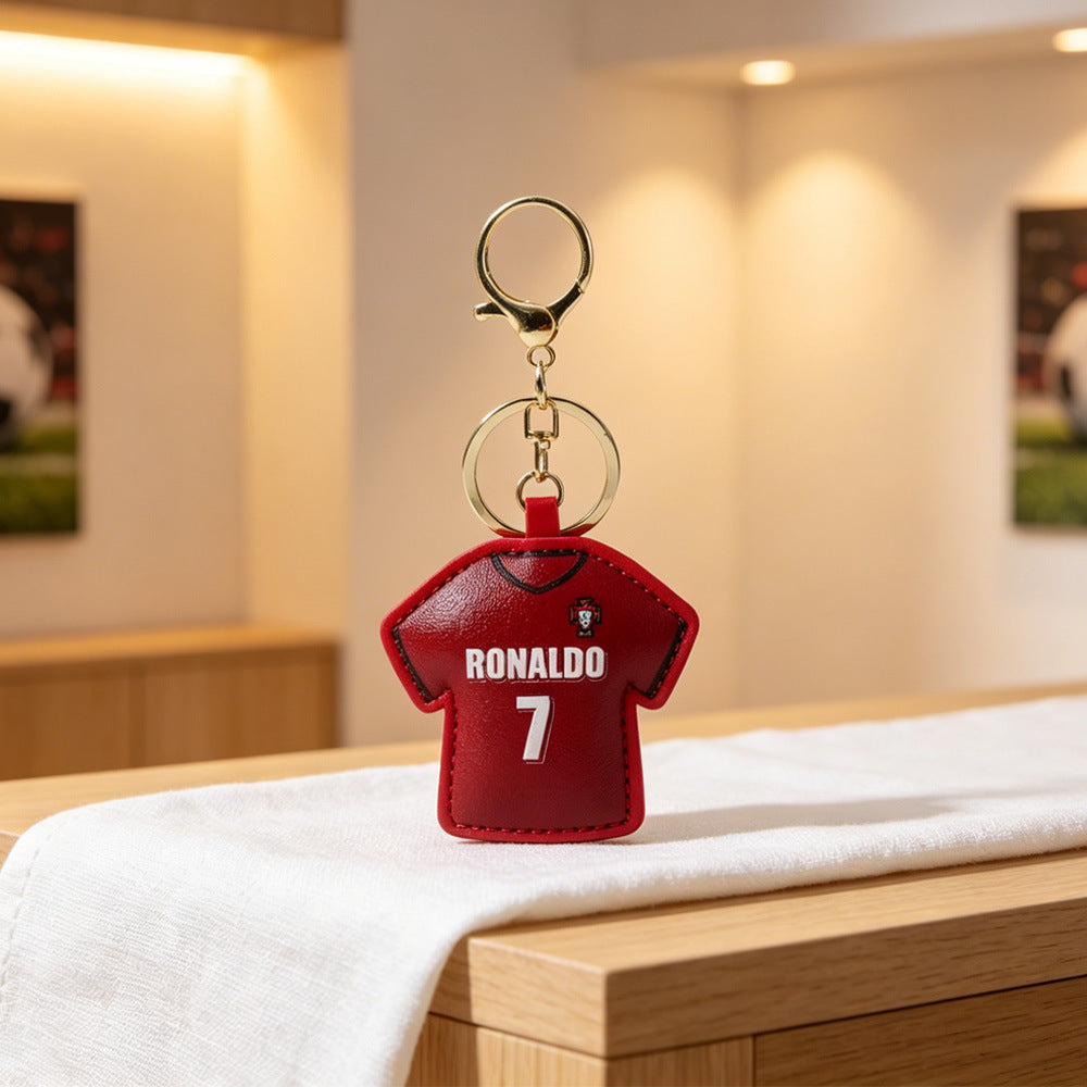 Creative Football Jersey Keychain