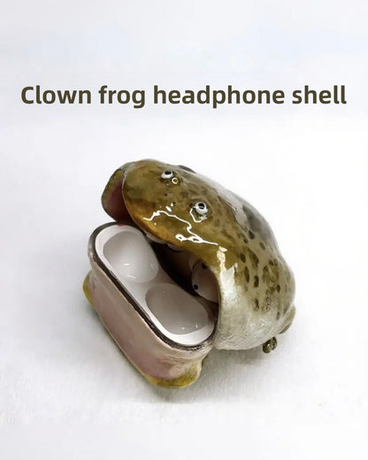 Creative Frog Design Hard Plastic Earphone Case