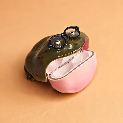Creative Frog Design Hard Plastic Earphone Case