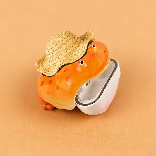 Creative Frog Design Hard Plastic Earphone Case