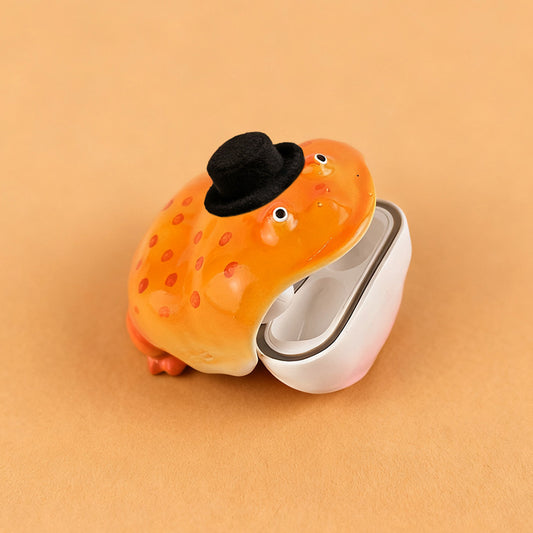 Creative Frog Design Hard Plastic Earphone Case