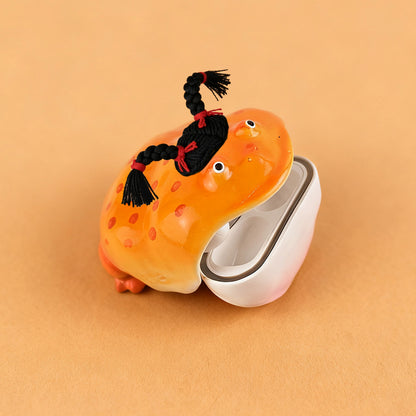 Creative Frog Design Hard Plastic Earphone Case