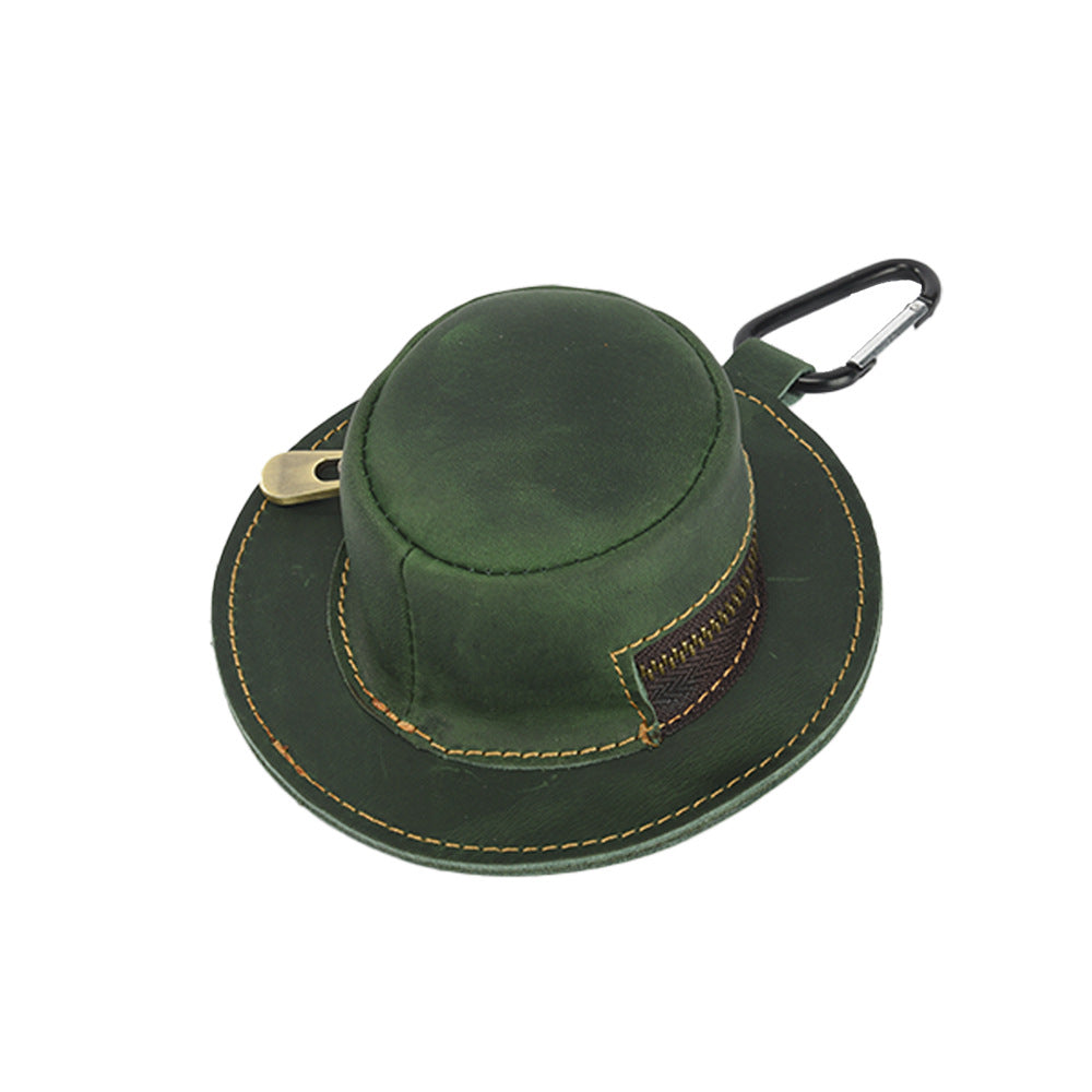 Creative Hat Shape Genuine Leather Coin Purse