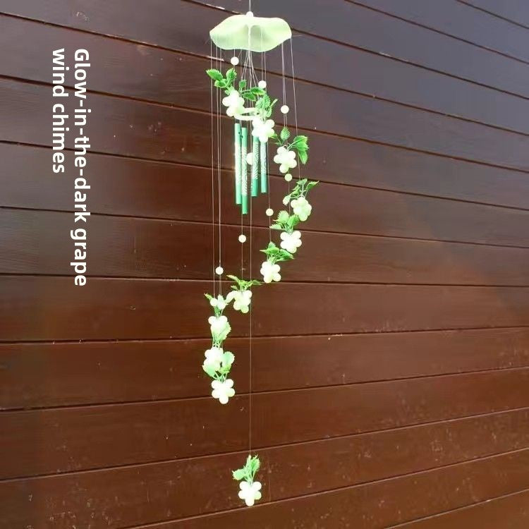 Creative Heart Shaped Glowing Wind Chime Pendant