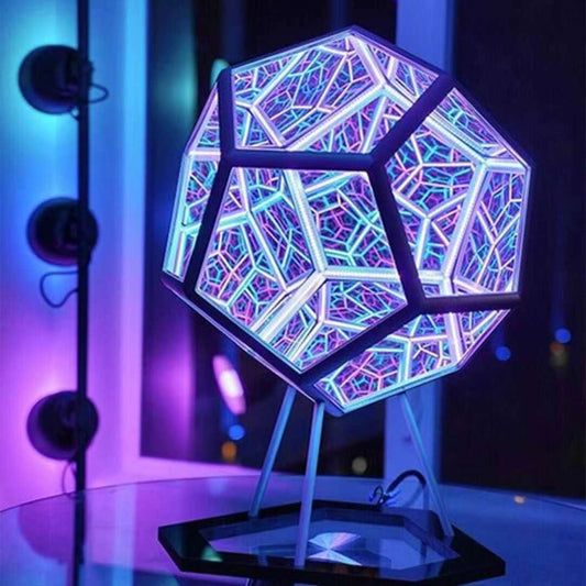 Creative Infinity Dodecahedron LED Night Light with Remote Control
