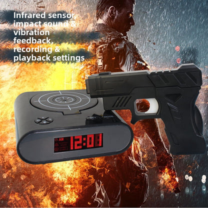 Creative Infrared Target Alarm Clock with LED Display