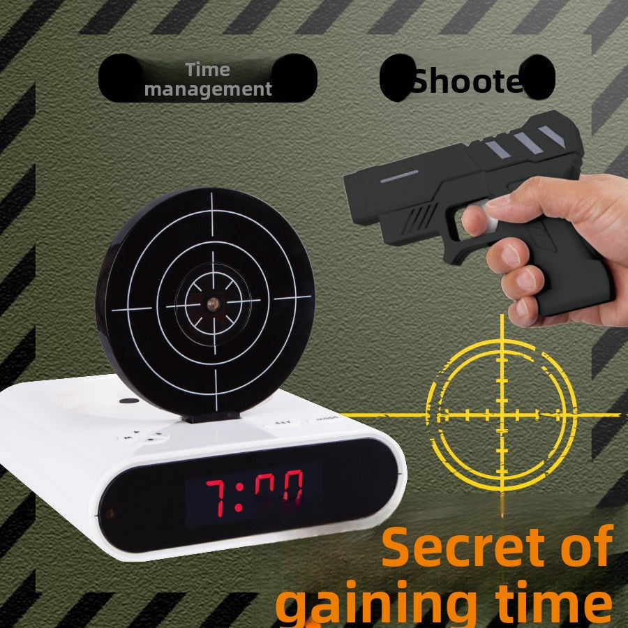 Creative Infrared Target Alarm Clock with LED Display