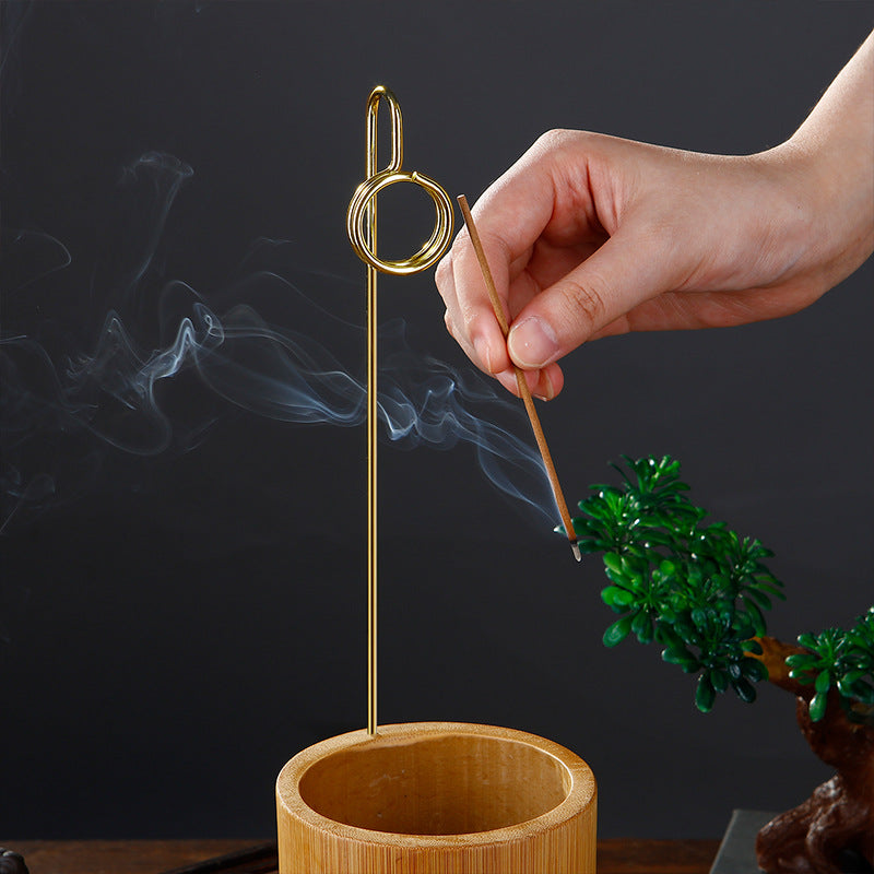 Creative inverted incense holder
