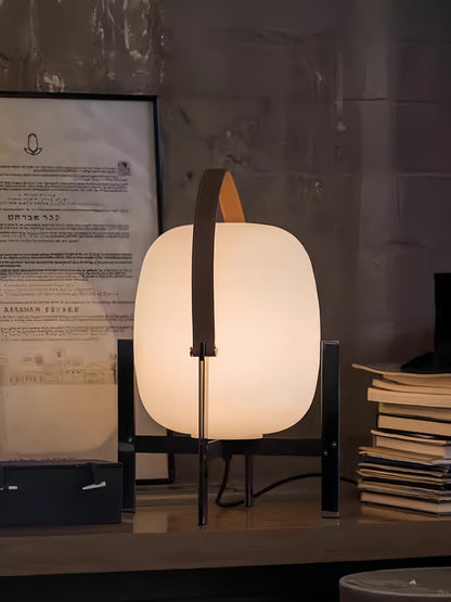 Creative Leather Glass Table Lamp