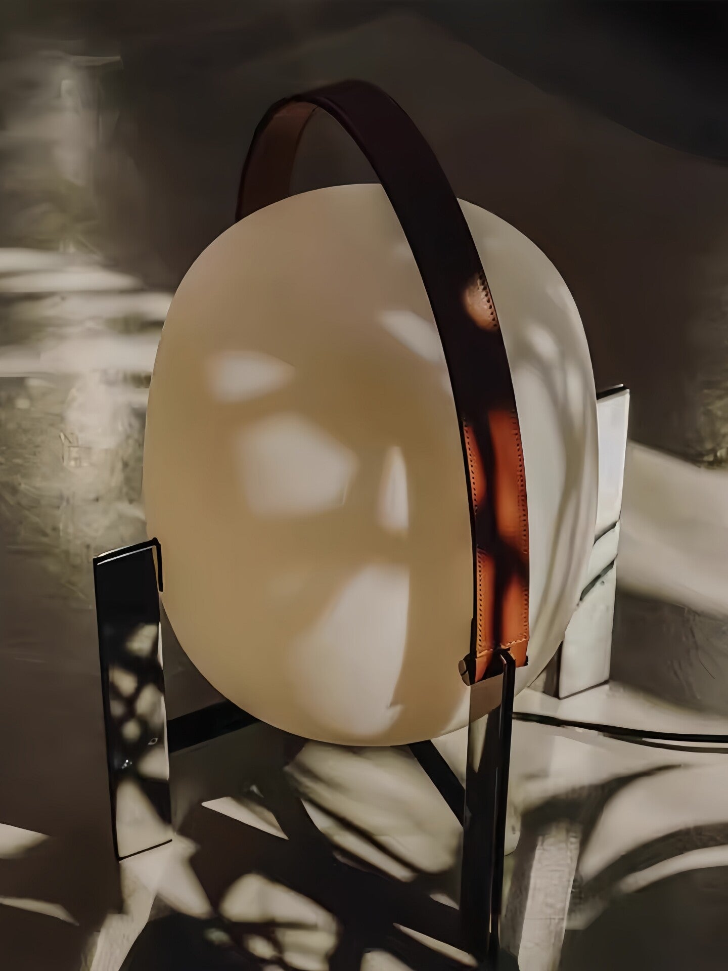 Creative Leather Glass Table Lamp