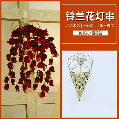 Creative LED Lights String Room Simulation Flower Decorative Lights Night Lights Proposal Valentine's Day Atmosphere Lights