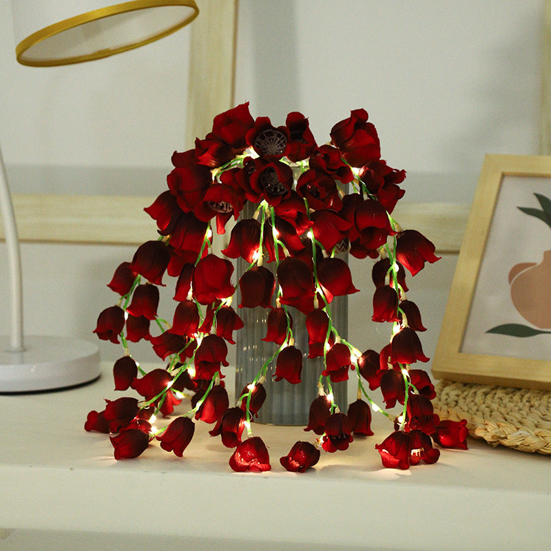 Creative LED Lights String Room Simulation Flower Decorative Lights Night Lights Proposal Valentine's Day Atmosphere Lights