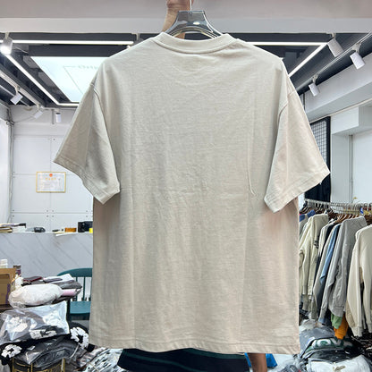 Creative Letter Print Cotton T-Shirt Loose Fit Short Sleeve