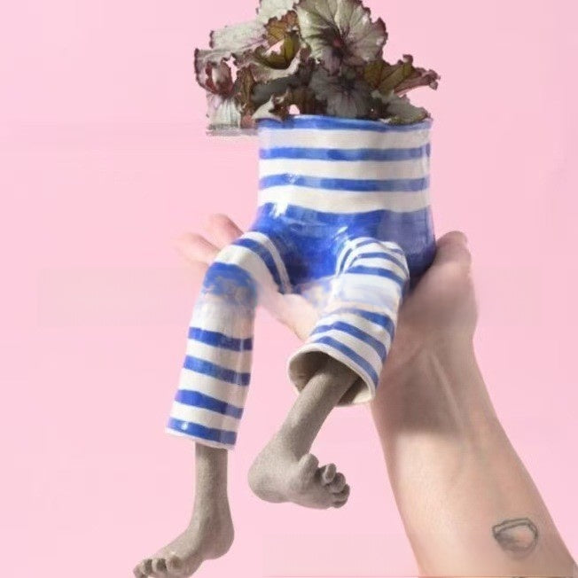 Creative Lower Body Flower Pot Ornament