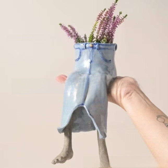 Creative Lower Body Flower Pot Ornament