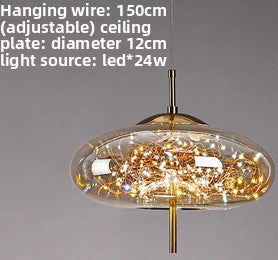 Creative master bedroom chandelier