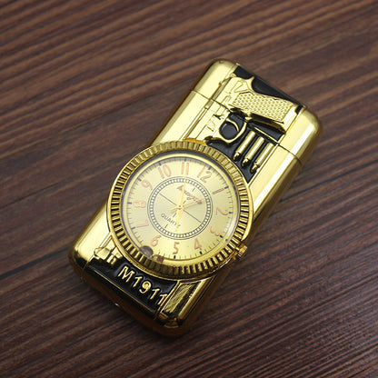 Creative Metal Watch Lighter with LED Light