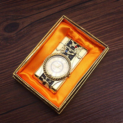 Creative Metal Watch Lighter with LED Light