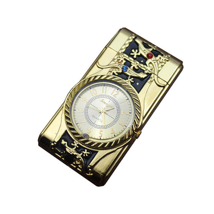 Creative Metal Watch Lighter with LED Light