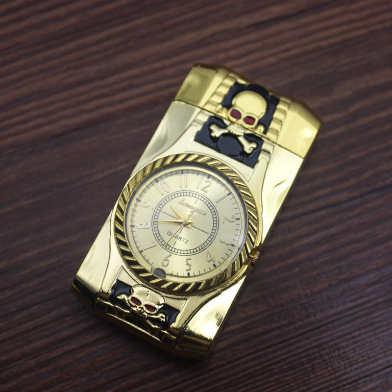 Creative Metal Watch Lighter with LED Light