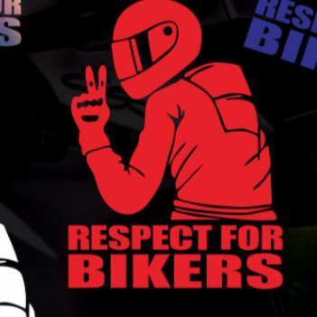 Creative Motorcycle Rider Car Stickers