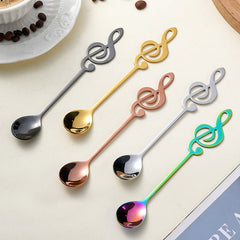 Silver musical note spoon