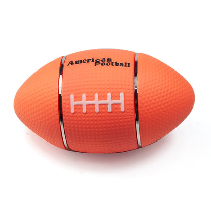 Creative New Rugby-Shaped Zinc Alloy Metal Four-Layer Manual Portable Tobacco Grinder Tool