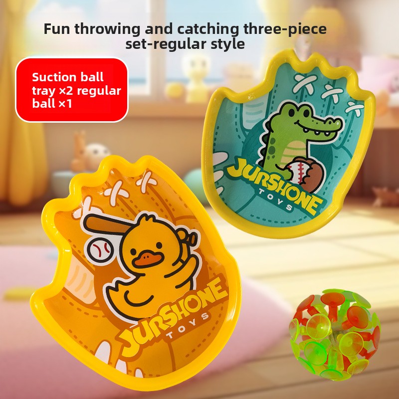 Creative Palm Sticky Ball Suction Cup Throwing Catching Toy