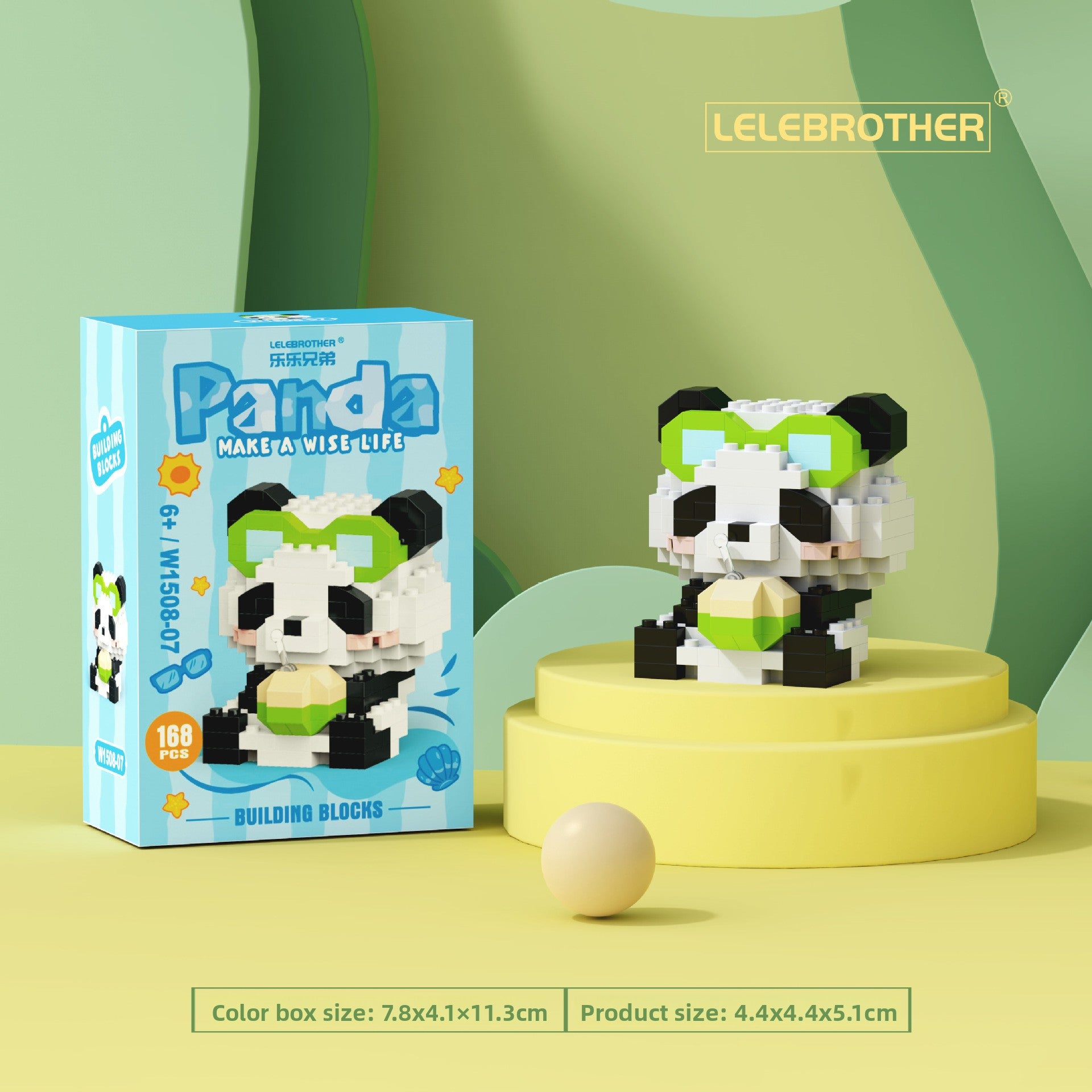 Creative Panda Building Blocks Educational Desktop Toy