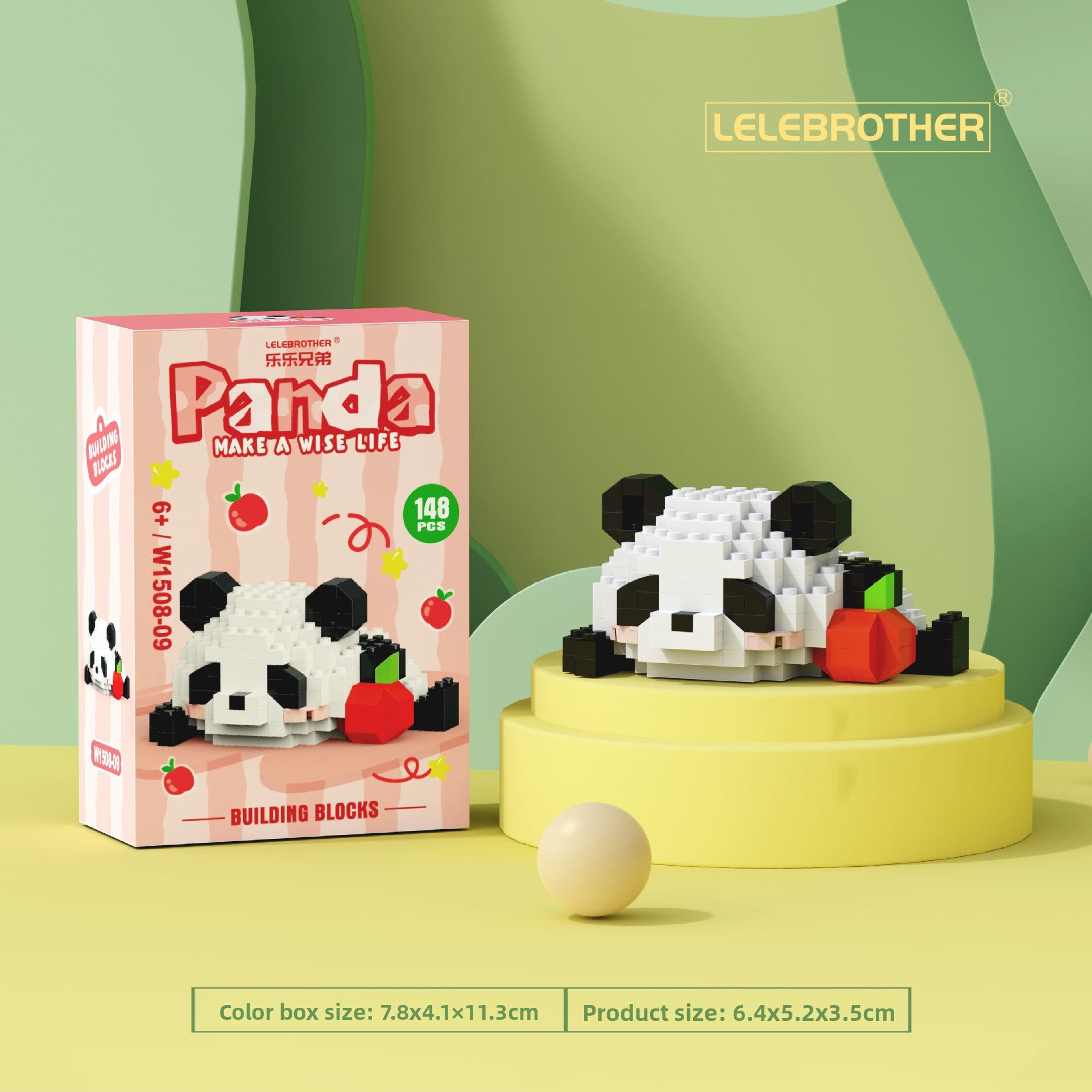 Creative Panda Building Blocks Educational Desktop Toy