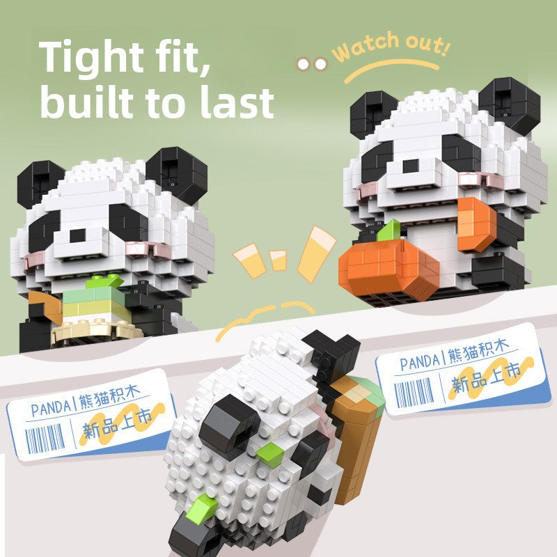 Creative Panda Building Blocks Educational Desktop Toy