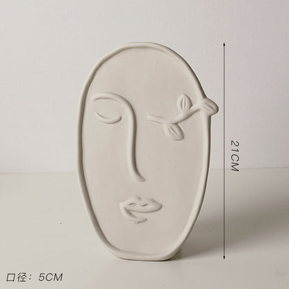 Creative Plain-Fired Ceramic Vase