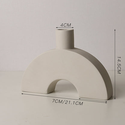 Creative Plain-Fired Ceramic Vase