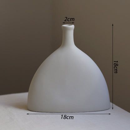 Creative Plain-Fired Ceramic Vase