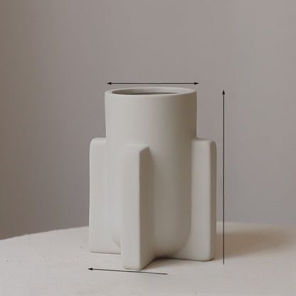 Creative Plain-Fired Ceramic Vase