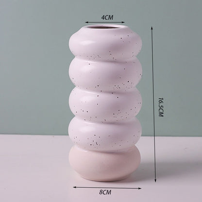 Creative Plain-Fired Ceramic Vase