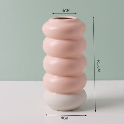 Creative Plain-Fired Ceramic Vase