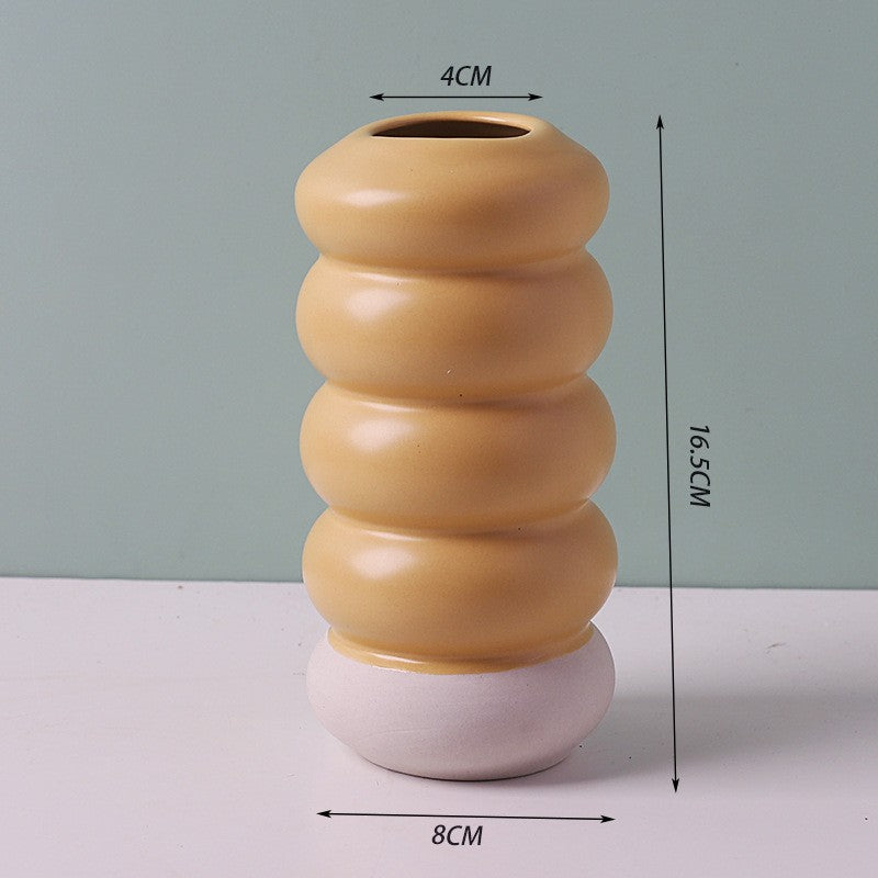 Creative Plain-Fired Ceramic Vase