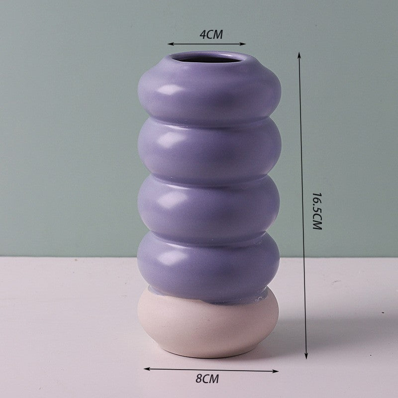 Creative Plain-Fired Ceramic Vase