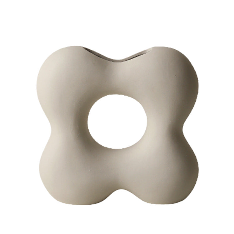 Creative Plain-Fired Ceramic Vase