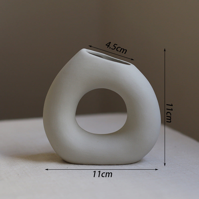 Creative Plain-Fired Ceramic Vase